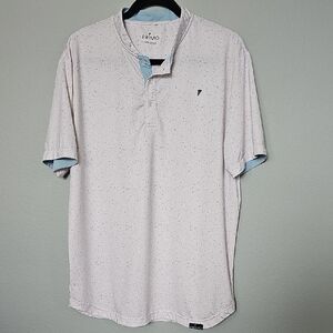 Primo Men's Speckled Icebreaker Blade Collar Casual Golf Polo Shirt Size Large